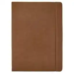 Staples TRU RED Lined Flexi Cover Journal - 8 x 10 - Cognac offer