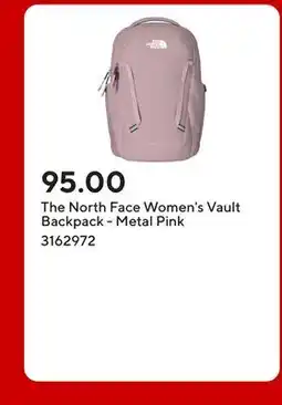 Staples The North Face Women's Vault Backpack - Metal Pink offer