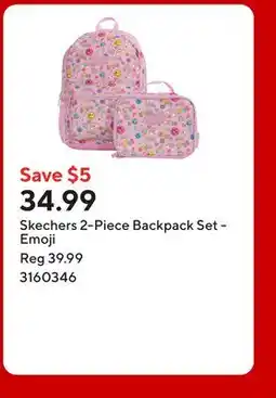 Staples Skechers 2-Piece Backpack Set - Emoji offer