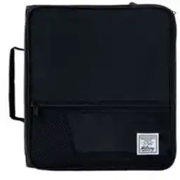 Staples Hilroy 2 3 Ring Utility Zipper Binder - Black/Grey offer