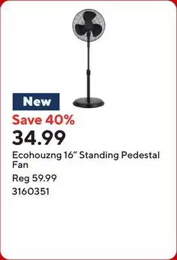 Staples Ecohouzng 16 Standing Pedestal Fan offer