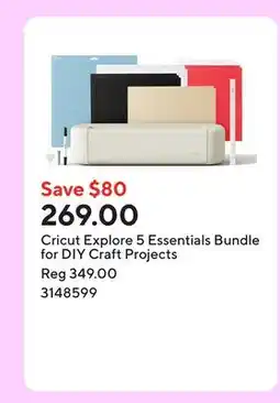 Staples Cricut Explore 5 Essentials Bundle for DIY Craft Projects offer