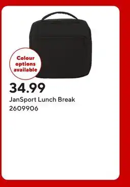Staples JanSport Lunch Break offer