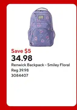 Staples Renwick Backpack - Smiley Floral offer