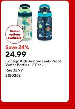 Staples Contigo Kids Aubrey Leak-Proof Water Bottles offer