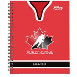Staples Hockey Canada 2026-2027 Weekly/Monthly planner - 11 H x 9 W - Red offer