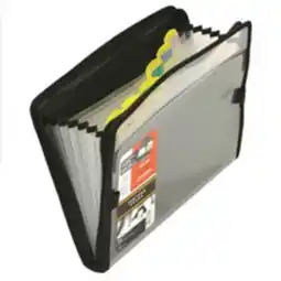Staples Five Star 7 Pocket Expanding File with Tabs, Assorted Colours offer