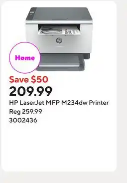 Staples HP LaserJet MFP M234dw Printer offer