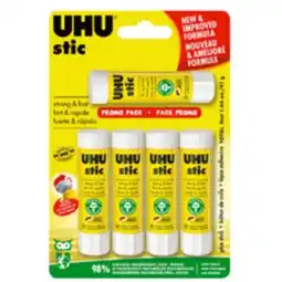 Staples UHU Glue Stick - White 8.2g offer