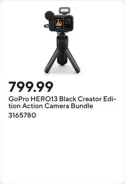 Staples GoPro HERO13 Black Creator Edition Action Camera Bundle offer