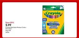 Staples Crayola Washable Markers Collection offer