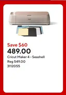 Staples Cricut Maker 4 - Seashell offer