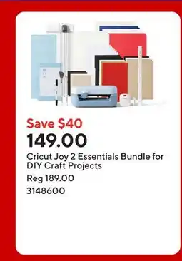 Staples Cricut Joy 2 Essentials Bundle for DIY Craft Projects offer