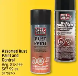 PartSource Assorted Rust Paint and Control offer