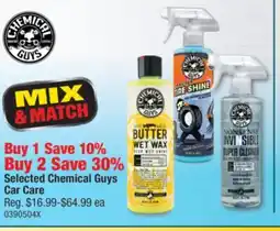 PartSource Selected Chemical Guys Car Care offer