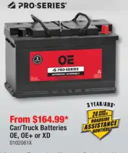 PartSource Car/Truck Batteries OE, OE+ or XD offer