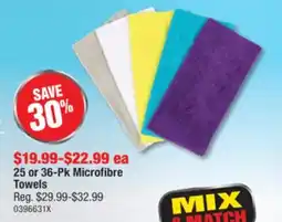 PartSource 25 or 36-Pk Microfibre Towels offer