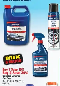 PartSource Selected Simoniz Car Care offer