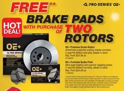 PartSource OE+ Premium Brake Rotors offer