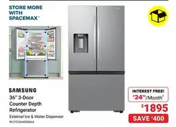 Visions Electronics SAMSUNG 36 3-Door Counter Depth Refrigerator offer