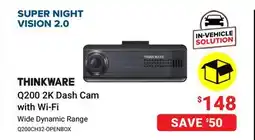 Visions Electronics THINKWARE Q200 2K Dash Cam with Wi-Fi offer