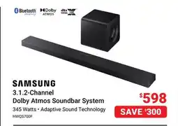 Visions Electronics SAMSUNG 3.1-2 Channel Dolby Atmos Soundbar System offer