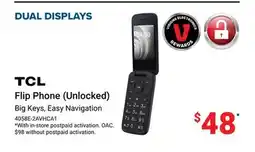 Visions Electronics TCL Flip Phone (Unlocked) offer