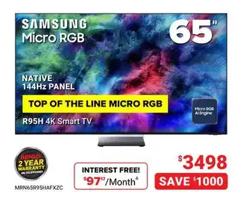 Visions Electronics SAMSUNG Micro RGB offer