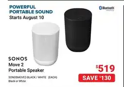 Visions Electronics SONOS Move 2 Portable Speaker offer
