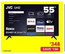 Visions Electronics JVC EC4457 4K Smart TV 55 offer