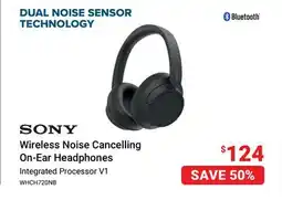 Visions Electronics Sony Wireless Noise Cancelling On-Ear Headphones offer