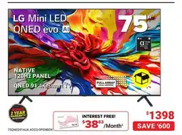 Visions Electronics LG Mini LED QNED evo AI offer