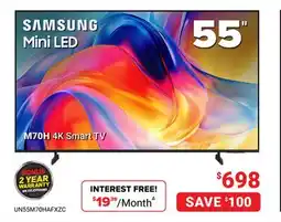 Visions Electronics SAMSUNG Mini LED M70H 4K Smart TV offer