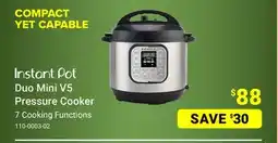 Visions Electronics Instant Pot Duo Mini V5 Pressure Cooker offer