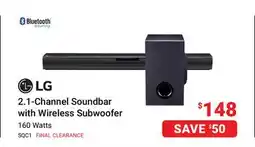 Visions Electronics LG 2.1-Channel Soundbar with Wireless Subwoofer offer