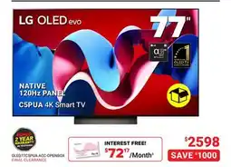 Visions Electronics LG OLED evo 77 offer
