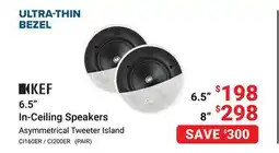 Visions Electronics KEF 6.5 In-Ceiling Speakers offer
