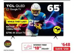Visions Electronics TCL QLED Google TV offer