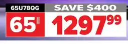 2001 Audio Video 65U78QG Hisense 65 U78QG Mini-LED Pro offer