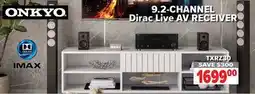 2001 Audio Video TXRZ30 9.2-CHANNEL Dirac Live AV RECEIVERS offer