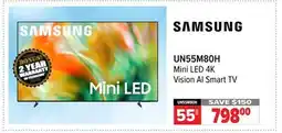 2001 Audio Video UN55M80H Samsung 55 Mini LED 4K Vision AI Smart TV offer