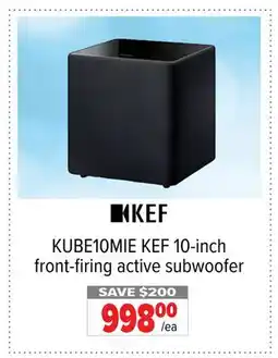 2001 Audio Video KUBE10MIE KEF 10-inch front-firing active subwoofer offer