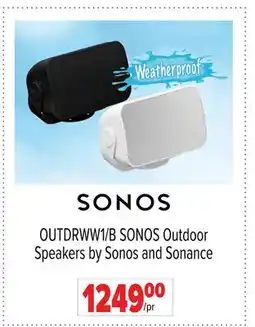 2001 Audio Video OUTDRWW1/B SONOS Outdoor Speakers by Sonos and Sonance offer