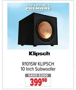 2001 Audio Video R101SW KLIPSCH 10 Inch Subwoofer offer