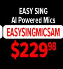 2001 Audio Video EASY SING AI Powered Mics offer