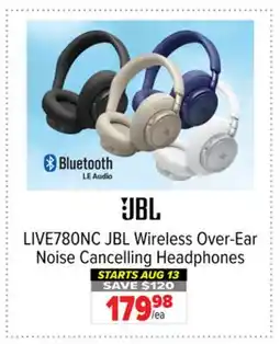 2001 Audio Video LIVE780NC JBL Wireless Over-Ear Noise Cancelling Headphones offer