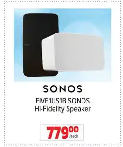 2001 Audio Video FIVE1US1B SONOS Hi-Fidelity Speaker offer