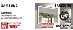2001 Audio Video SAMSUNG 65 QN65LS03H The Frame QLED 4K Art Mode Vision AI Smart TV offer