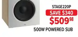 2001 Audio Video STAGE220P JBL 500W POWERED SUB offer
