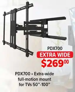 2001 Audio Video PDX700 Kanto EXTRA WIDE TV Mount offer